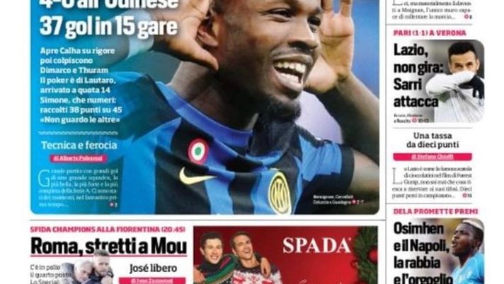 Edicola Cds Un Rullo Inter Spietata Gol In Gare Inzaghi