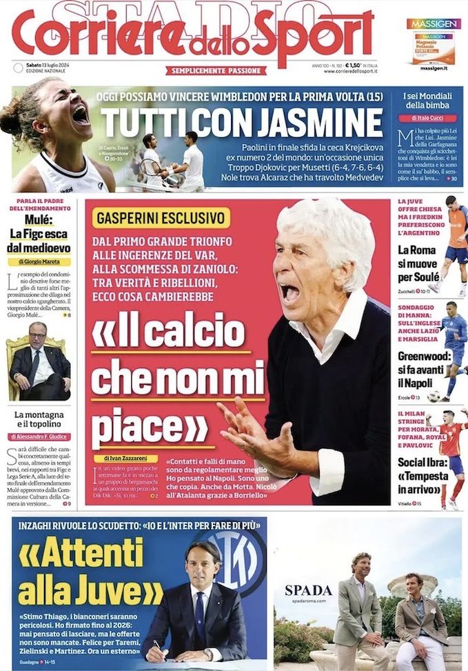 Prima Pagina Corriere Dello Sport Social Ibra Tempesta In Arrivo