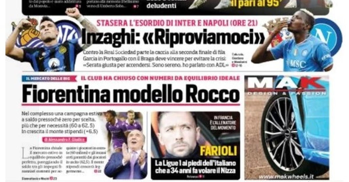 EDICOLA CdS Inter Parte La Caccia Alla Seconda Finale Di Champions