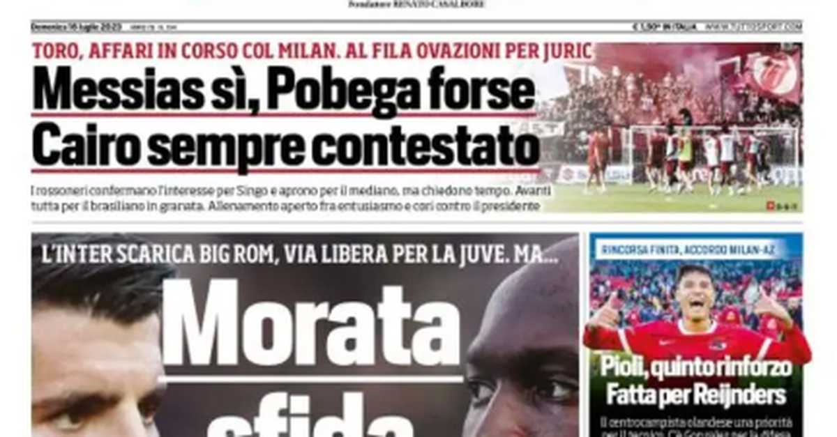 Edicola Ts Morata Sfida Lukaku Linter Scarica Big Rom Via Libera