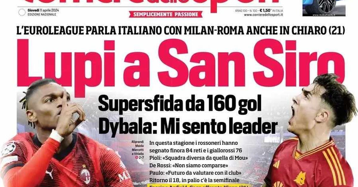 PRIMA PAGINA CORRIERE DELLO SPORT Napoli Su Buongiorno Calcio