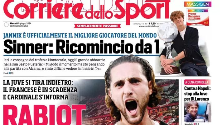 Prima Pagina Corriere Dello Sport Oggi Conte A Napoli Stop Alla Juve