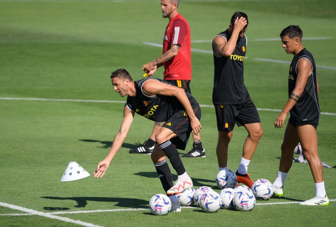 Roma La Squadra Torna Ad Allenarsi Dopo Lamichevole Con Il Braga