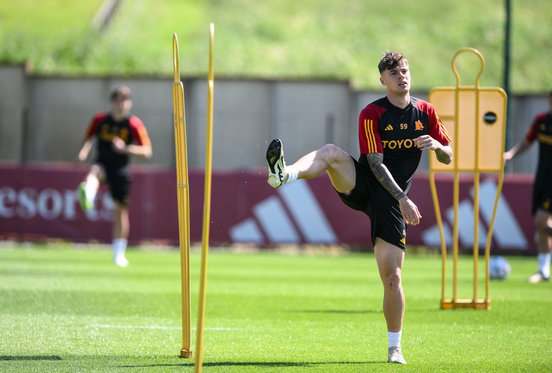 Trigoria lallenamento alla vigilia della Juventus cè Lukaku FOTO