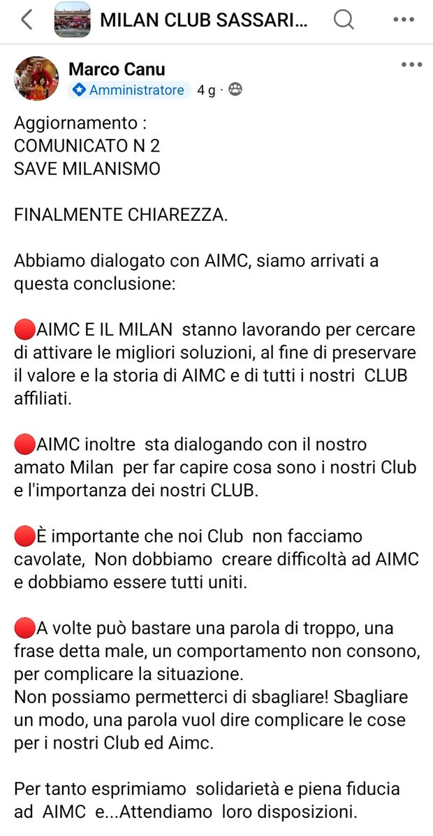 Dialogo Milan Club