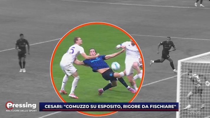 Mediaset Cesari: “Inquietante il rigore non dato all’Inter. Follia. Si tratta di…” - immagine 1