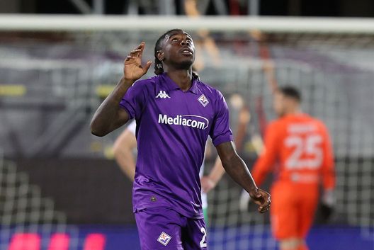 Moise Kean, 24 anni, attaccante della Fiorentina (Foto di Gabriele Maltinti/Getty Images) Kean Fiorentina