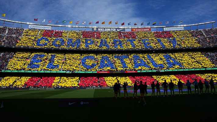 BARCELLONA, SPAGNA - 23 APRILE: Vista generale all'interno dello stadio prima della partita della Liga Santander tra FC Barcelona e Atletico de Madrid allo Spotify Camp Nou il 23 aprile 2023 a Barcellona, Spagna. (Foto di Alex Caparros/Getty Images) Il Barcellona apre la vendita dei biglietti VIP per il Clásico: costeranno 4.000 euro - immagine 1