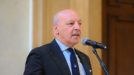 MILAN, ITALY - MAY 17: CEO Sport Giuseppe Marotta of FC Internazionale speaks during the FC Internazionale Is Awarded With the Ambrogino d'Oro Prize at Palazzo Marino on May 17, 2024 in Milan, Italy. (Photo by Mattia Pistoia - Inter/Inter via Getty Images)