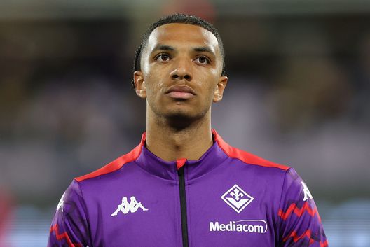 FLORENCE, ITALY - FEBRUARY 28: Cher Ndour of ACF Fiorentina looks on during the Serie A match between Fiorentina and Lecce at Stadio Artemio Franchi on February 28, 2025 in Florence, Italy. (Photo by Gabriele Maltinti/Getty Images) Ndour