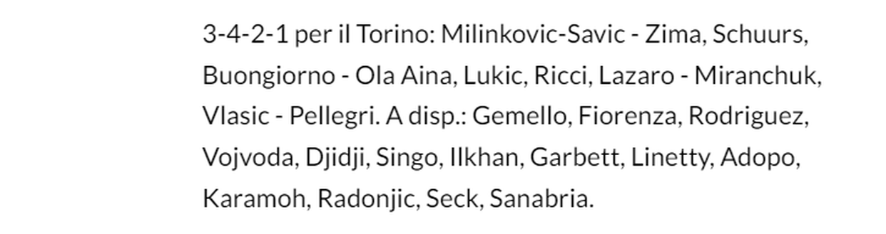 Formazione Torino vs Udinese Torino, la società sorride: a Udine vince la formazione più giovane dell’anno- immagine 3