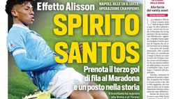 Prime pagine giornali sportivi oggi: il Napoli sui media
