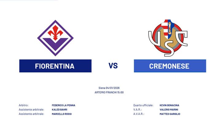 Fiorentina-Cremonese si giocherà a Firenze? Secondo la Lega Serie A no - immagine 1