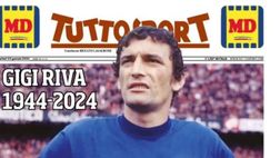 PRIMA PAGINA TUTTOSPORT OGGI: “Gigi Riva, l’angelo azzurro”