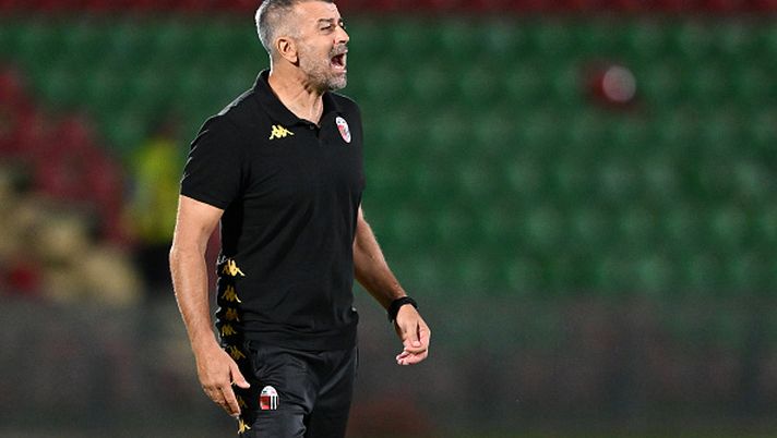 Francesco Tomei allenatore dell'Ascoli Calcio 1898 FC reagisce durante la partita di Serie C tra Ternana Calcio e Ascoli Calcio 1898 FC allo Stadio Libero Liberati il 31 agosto 2025 a Terni, Italia. (Foto di Giuseppe Bellini/Getty Images) Tomei