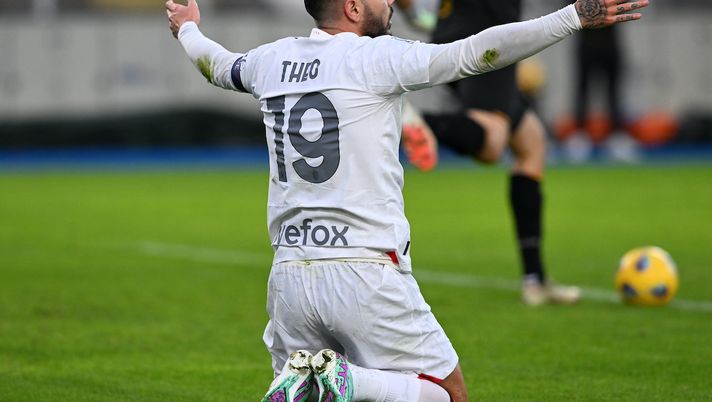 Theo Hernández AC Milan Lecce-Milan 2-2 Serie A 2023-2024