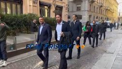 VIDEO FCIN1908 / Pranzo UEFA Inter-Arsenal, l’arrivo dei dirigenti Gunners