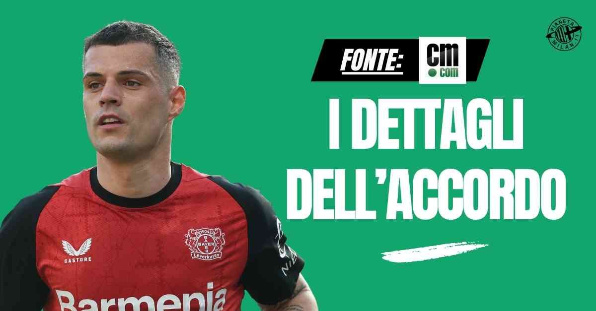 calciomercato il milan ha l8217accordo con xhaka i dettagli e le cifre