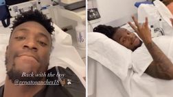 Roma, Abraham e Renato Sanches scherzano … dal lettino | VIDEO