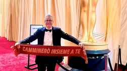 Oscar 2025, sul red carpet spunta di nuovo una sciarpa della Roma
