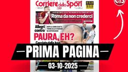 Prima pagina Corriere dello Sport: “Allegri cacciato dalla Juventus e rivalutato dal Milan”