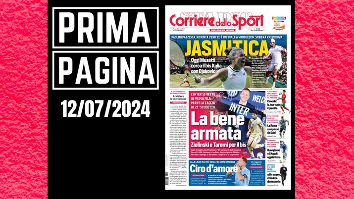 Prima pagina Corriere dello Sport: tanto calciomercato in Serie A
