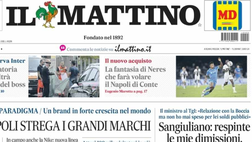PRIMA PAGINA IL MATTINO OGGI: “La fantasia di Neres che farà volare il Napoli di Conte”