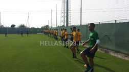 Primo allenamento, Ganz con il gruppo