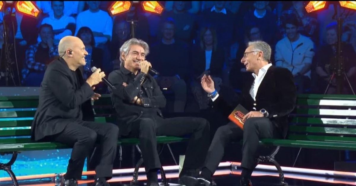 Bonolis in tv con Max Pezzali e Ligabue: “Fior fiore della Curva dell’Inter”. “La prima a San Siro…”