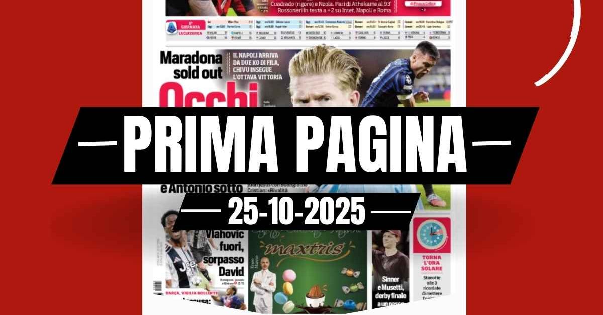 Prima pagina Tuttosport: “Milan Pisa 2 2, diabolico Gila, delusione Max”