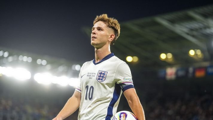 BRATISLAVA, SLOVAKIA - JUNE 28: James McAtee of U21 England is pictured during the UEFA European Under-21 Championship 2025 Final match between England and Germany at National Football stadium on June 28, 2025 in Bratislava, Slovakia. (Photo by Christian Hofer/Getty Images) McAtee