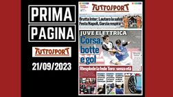 Prima pagina Tuttosport: “Juventus elettrica”