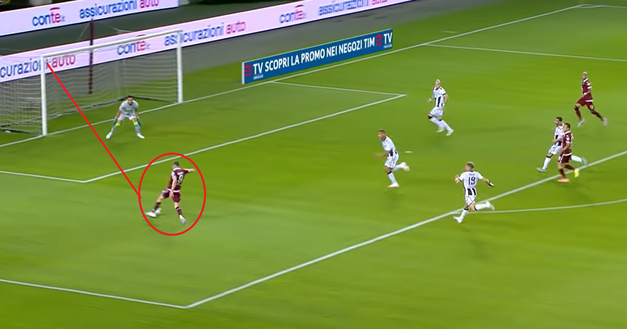 L’analisi del gol di Torino-Udinese 1-0: parte tutto da Nkoulou. Contropiede perfetto- immagine 7