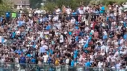 Entusiasmo fra i tifosi azzurri, scatta il coro “Chi non salta è juventino”