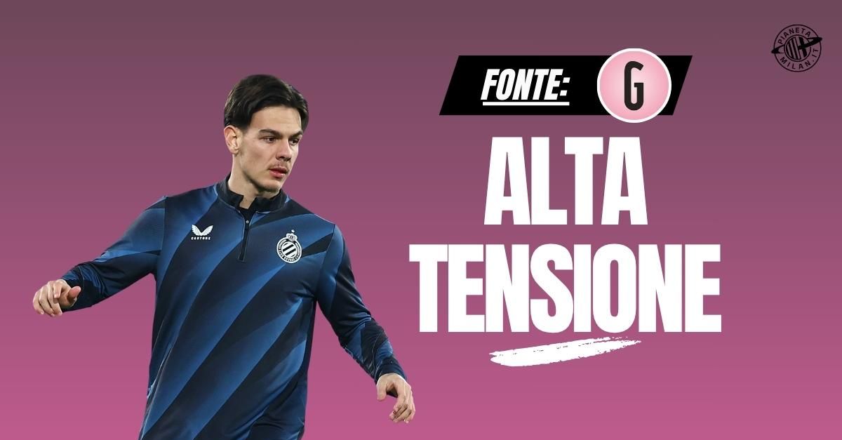calciomercato milan jashari il bruges vuole 40 milioni il piano dei belgi