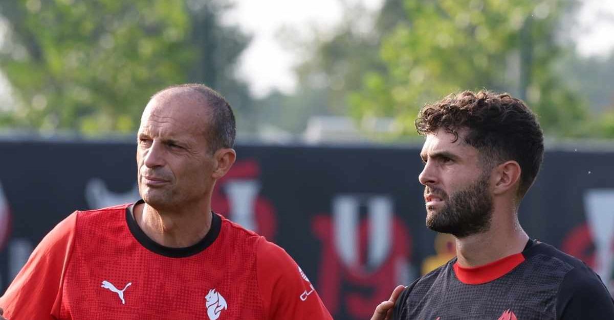 Verso Lazio Milan, Allegri sul rendimento di Pulisic: “Un attaccante deve fare gol”