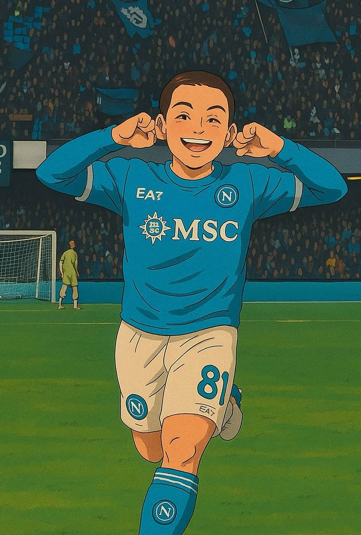 GALLERY Napoli in versione “Studio Ghibli”: gli azzurri diventano un cartone animato - immagine 3