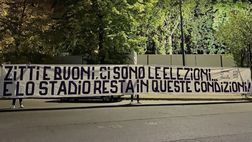 FOTO – La Curva Fiesole: “Zitti e buoni, ma il Franchi rimane in queste condizioni”