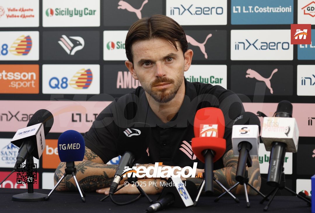 FOTO, capitan Brunori in conferenza stampa al ritiro del Palermo - immagine 4