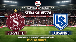Servette-Losanna: streaming gratis e diretta live della gara