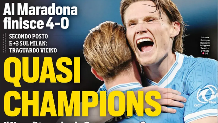 Prime pagine giornali sportivi oggi: il Napoli sui media- immagine 1