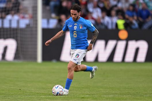 MOENCHENGLADBACH, GERMANIA - 14 GIUGNO: Davide Calabria dell'Italia in azione durante la partita del Gruppo 3 della Lega A della UEFA Nations League tra Germania e Italia allo stadio Borussia Park il 14 giugno 2022 a Moenchengladbach, Germania. (Foto di Christian Kaspar-Bartke/Getty Images)