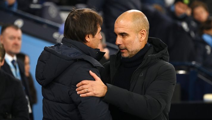 Alla vigilia dello scontro tra Napoli e Manchester City, Antonio Conte manifesta tutta la stima che prova nei riguardi di Pep Guardiola. napoli city conte guardiola
