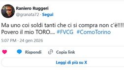 Como-Torino 6-0, le reazioni social: “Ma uno che ci compra non c’è?”