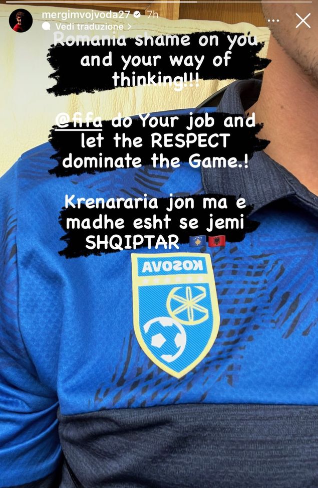 Romania-Kosovo, Vojvoda si indigna: “Che vergogna, Fifa fai il tuo dovere”- immagine 2