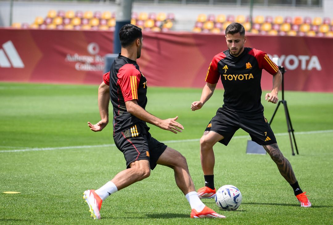Roma, l’allenamento dopo la confitta con l’Atalanta – FOTO GALLERY - immagine 22