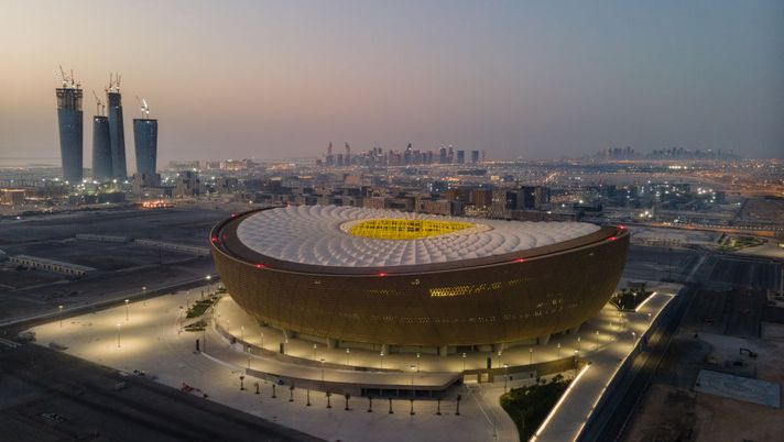 Visione aerea del Lusail Stadium, sede della finale di Coppa Intercontinentale FIFA (foto di David Ramos/Getty Images) Psg-Flamengo, dove vedere la finale di Coppa Intercontinentale in Diretta Tv e in Streaming- immagine 2