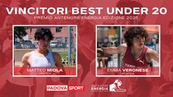 BEST UNDER 20 ANTENORE ENERGIA, per l’anno 2025 vincono Matteo Miola e Emma Veronese!