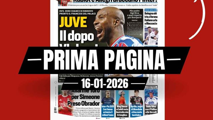 Prima pagina Tuttosport: 'Rabiot e Allegri braccano l'Inter'