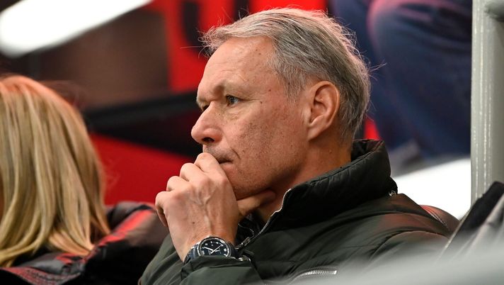 MILAN, ITALY - DECEMBER 30: Marco van Basten during the Serie A TIM match between AC Milan and US Sassuolo at Stadio Giuseppe Meazza on December 30, 2023 in Milan, Italy. (Photo by Diego Puletto/AC Milan via Getty Images) van basten